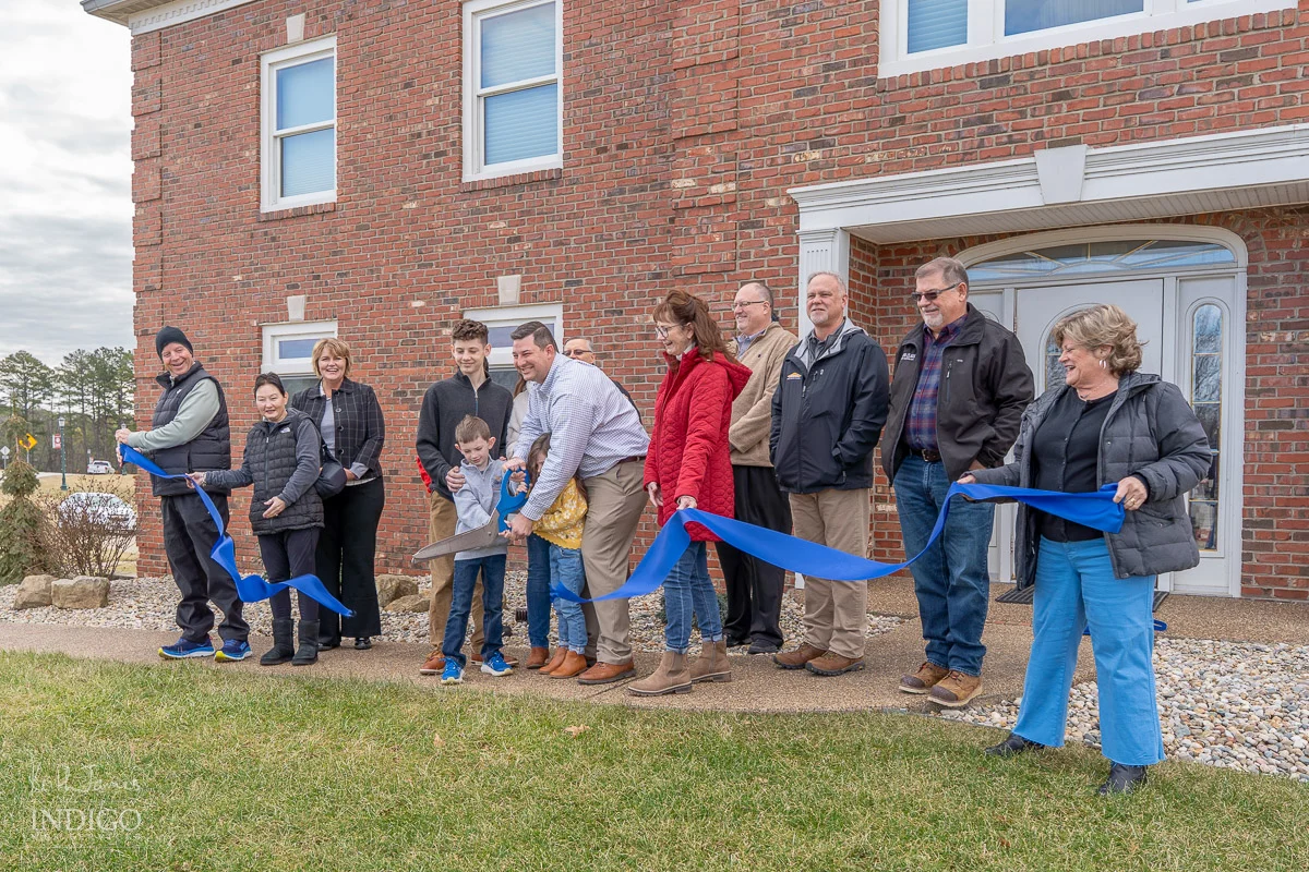 Ribbon cutting for Southern Insurance Partners in Santa Claus, Indiana