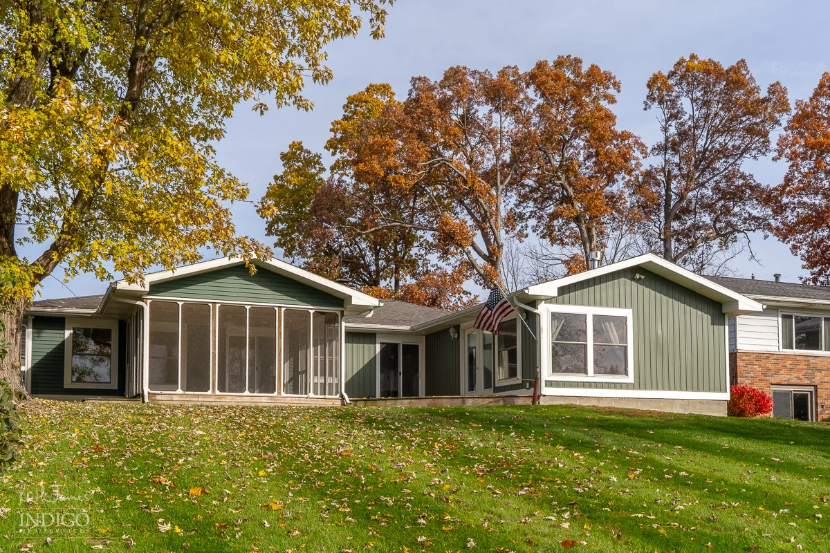 Real estate photo of a lake home.