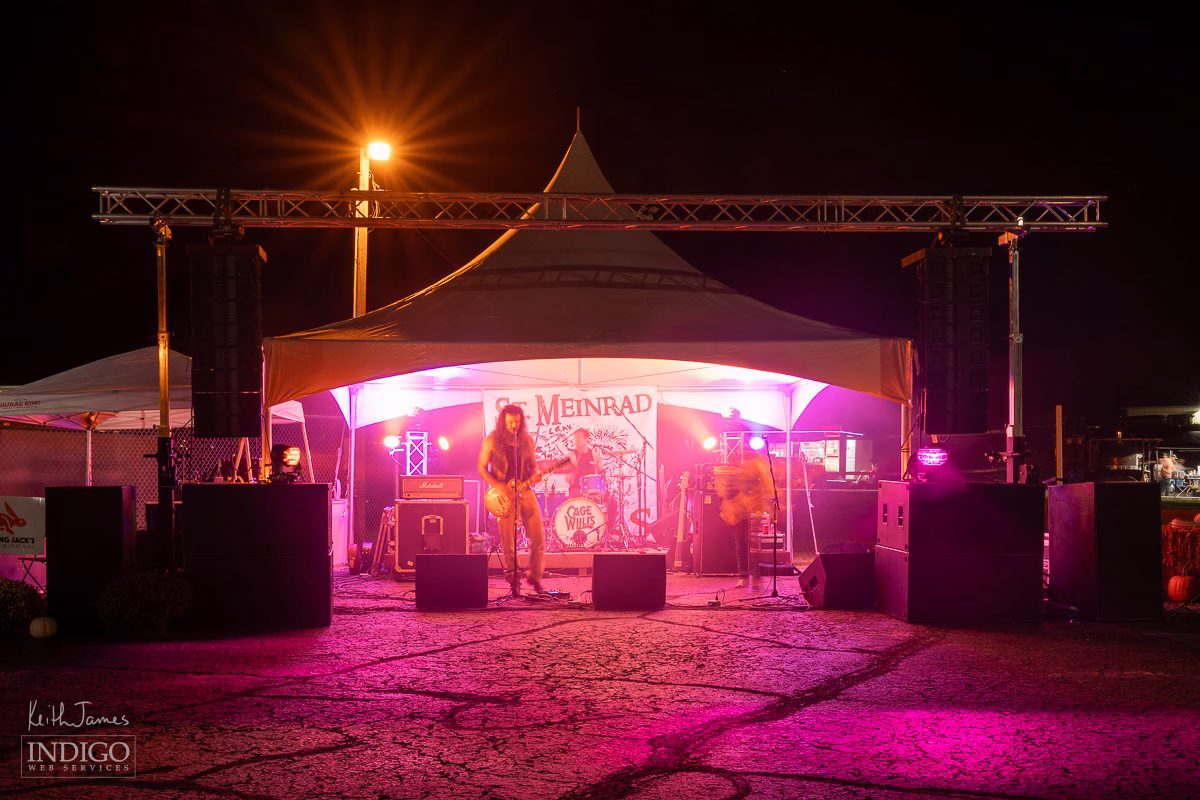Rock band Cage Willis performing at St. Meinrad Rocks in St. Meinrad, Indiana