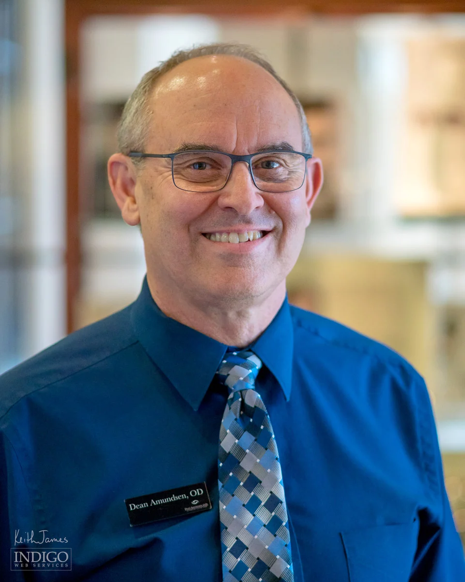 Portrait of an optometrist.