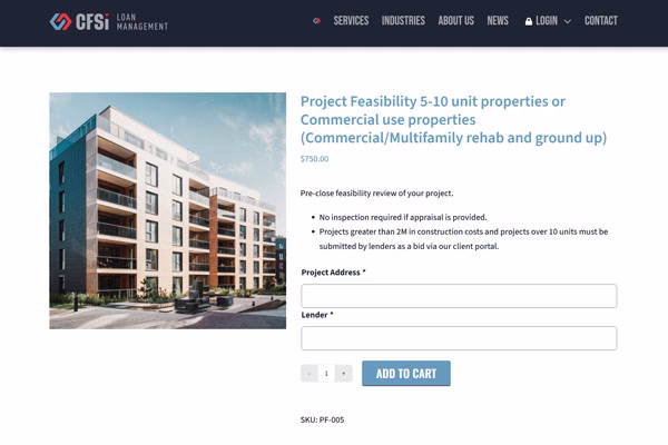 CFSI Construction Loan Management